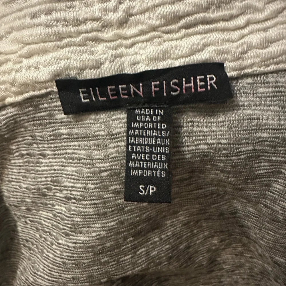 Eileen Fisher Textured Jacquard Knit Tencel Snap Blazer Size S